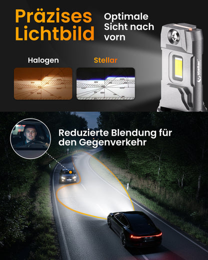 Stellar Lampe 9006/HB4 (S25) – 1 Paar (2 Stück) LED,  +200 % Helligkeit, 1 Jahre Garantie