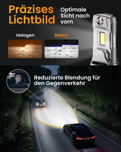Stellar Lampe H11 (S25) – 1 Paar (2 Stück) LED,  +200 % Helligkeit, 1 Jahre Garantie
